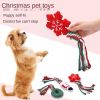 3pcs Christmas training dog teeth cleaning knot cute cartoon bite toys Christmas pet toys dog toys cat toys