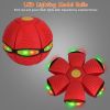 4 Pack Flying Saucer Ball Electric Colorful Flying Toy UFO Ball with LED Lights for Pet Children Outdoor Toy