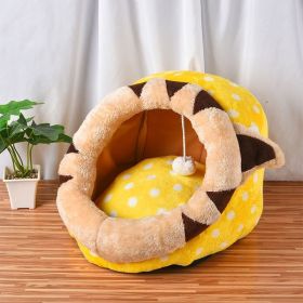 Pet Cat Warm Pet Bed, Kennel Tent House Pet Bed, Cat Bed Winter Super Soft Pet Bed for Dogs Kitten, Self Warming and Improved Sleep Pets Bed (size: small)