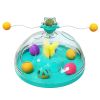 Interactive Cat Toy Ball Pets Cats Puzzle Spinning Track with Plush Balls Feather Teaser Kitten Toys Game Catnip Ball Toy